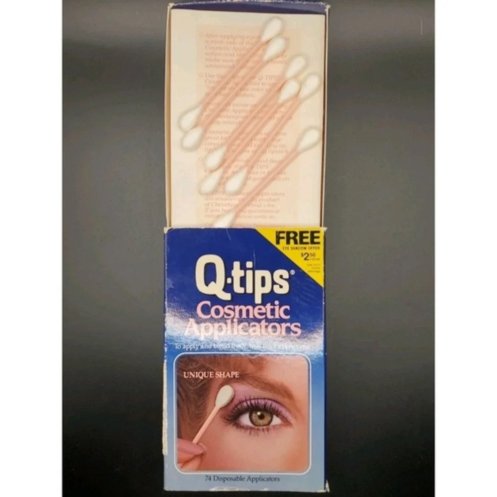 Vintage QTIP‎ Q-Tips Cotton Makeup Cosmetic Applicators